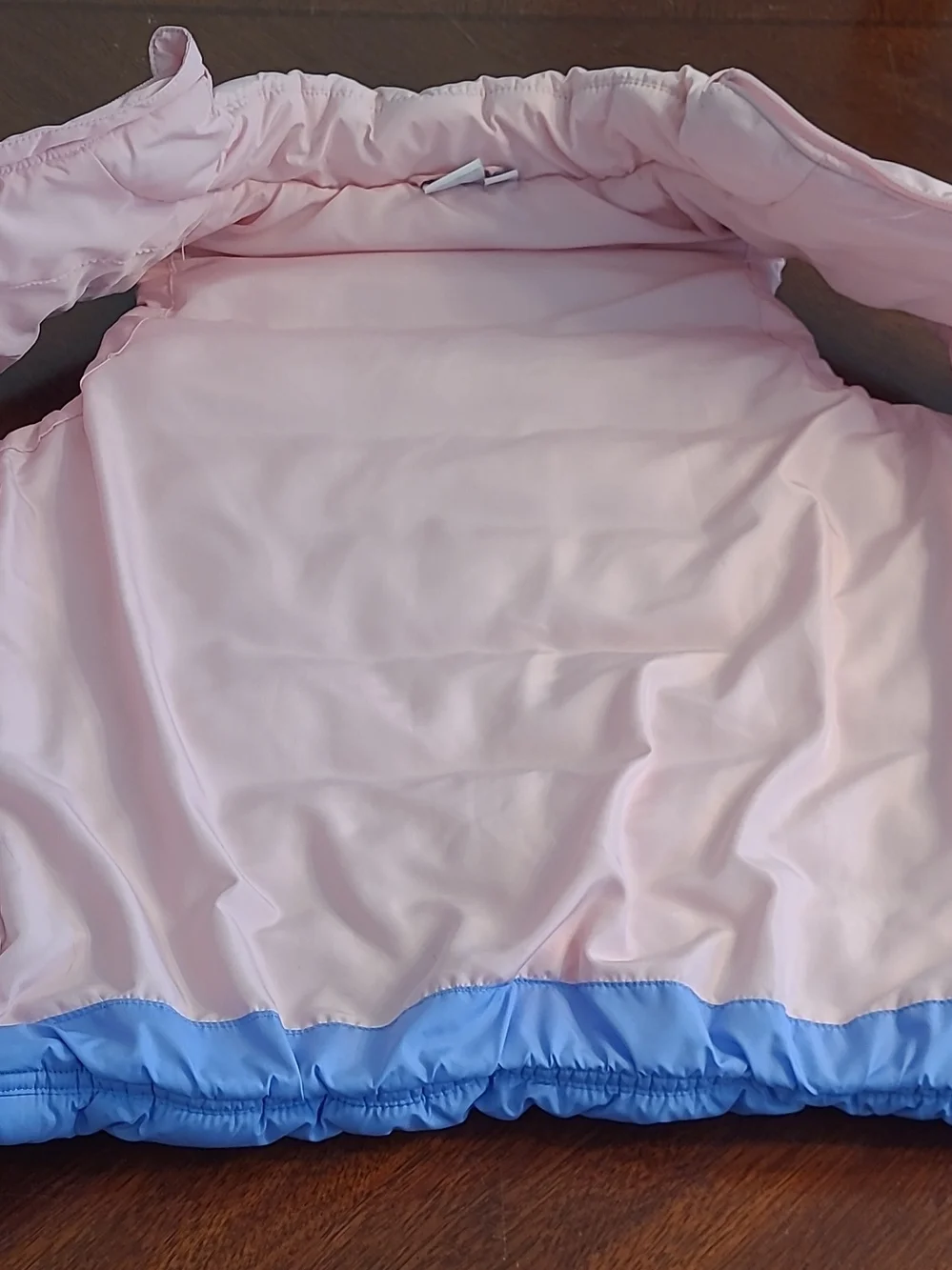 Puma Girls size Medium 10-12, Colorblock Puffer Vest - Pink, White & Blue